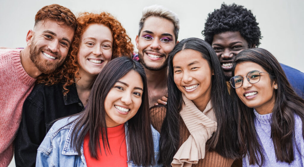 group of young multiracial people smiling on camer 2023 11 27 05 32 32 utc