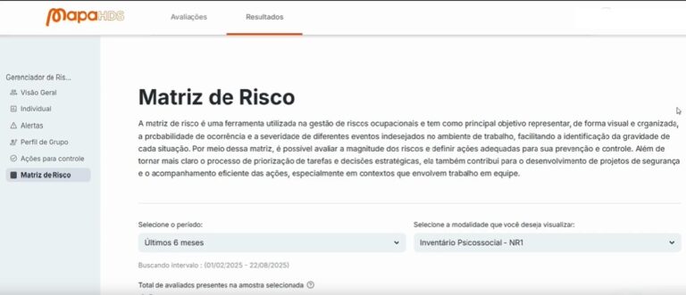 Matriz de Risco Psicossocial: evidência prática para cumprir a NR-1 (PGR)