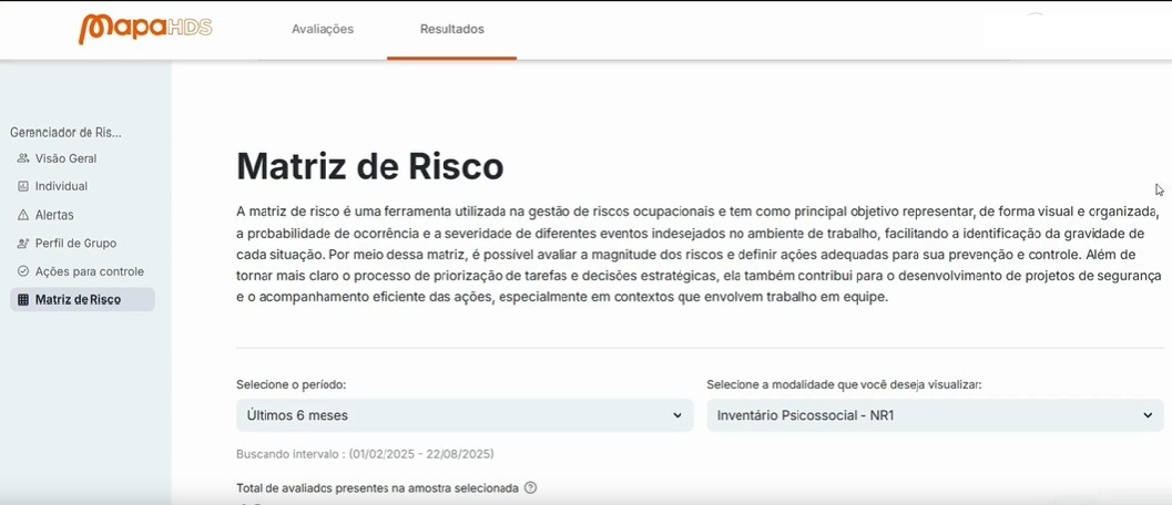 Matriz de Risco Psicossocial: evidência prática para cumprir a NR-1 (PGR) 1 matriz